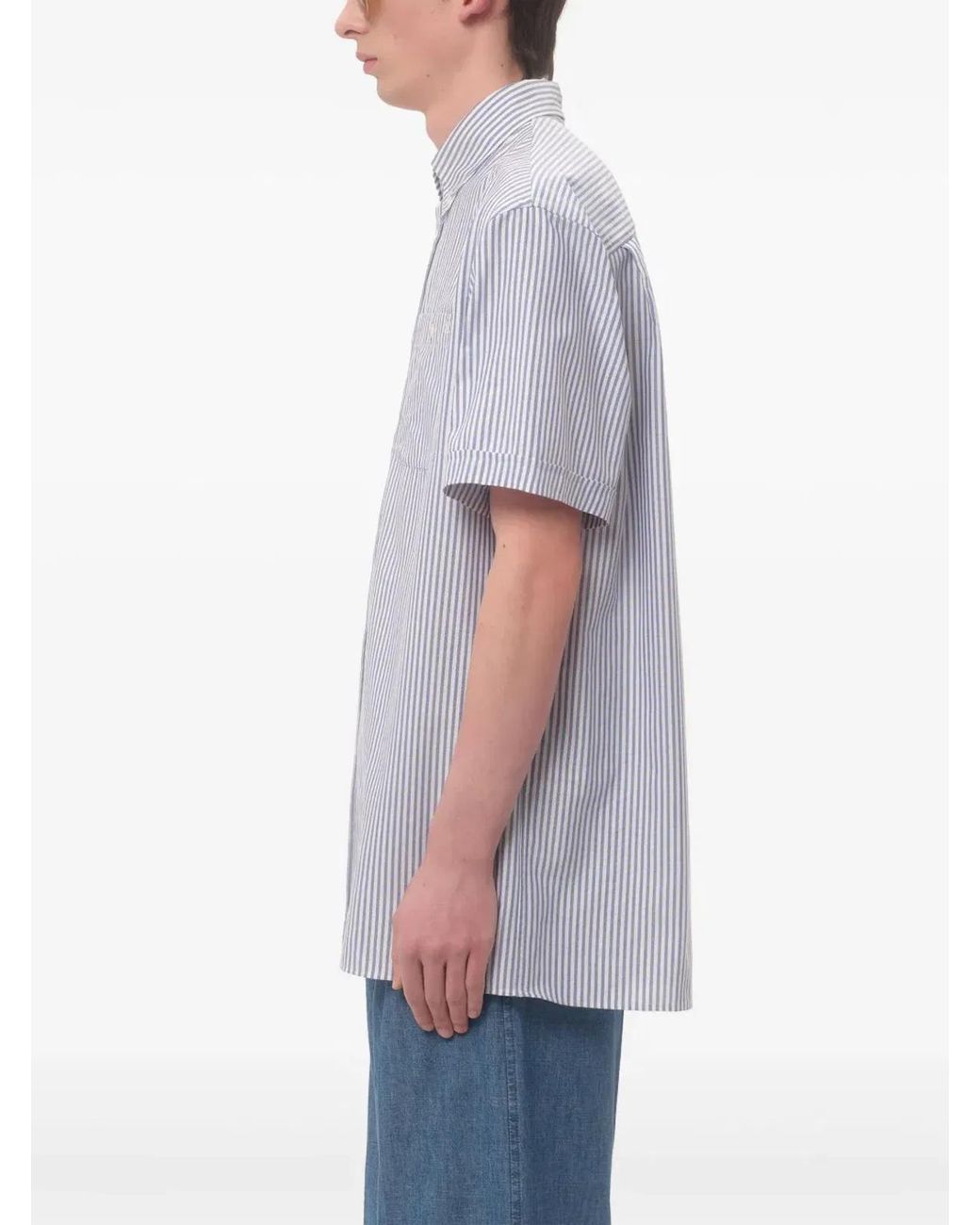 Valentino Garavani White Embroidered Oxford Shirt for men