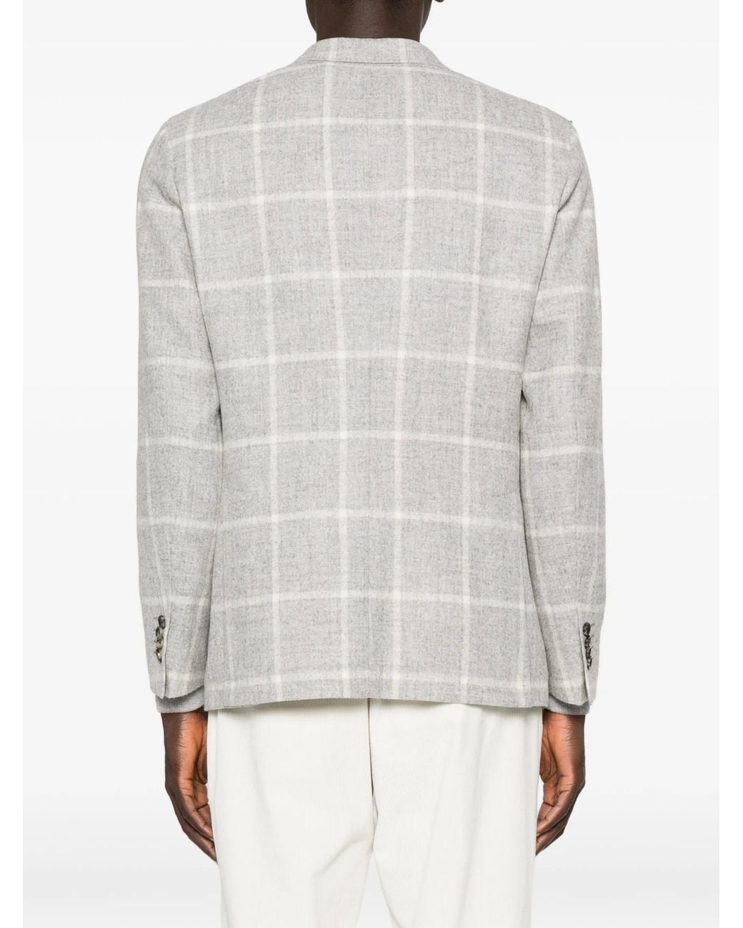Latorre Gray Baby Alpaca Wool Jacket for men