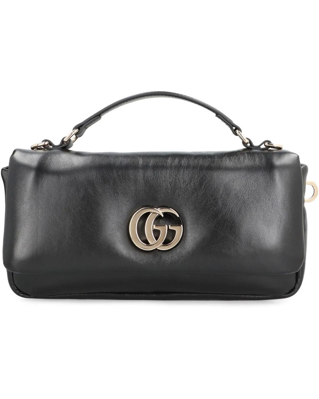 Gucci Blue Small Gg Milano Leather Handbag