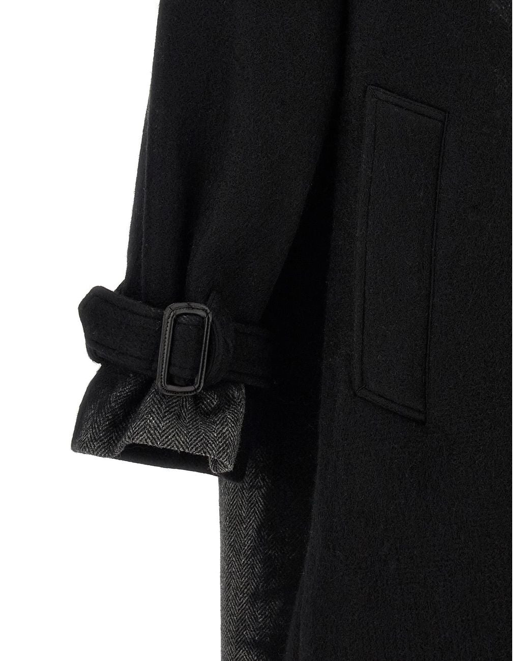 Yohji Yamamoto Black Shaded Coat for men