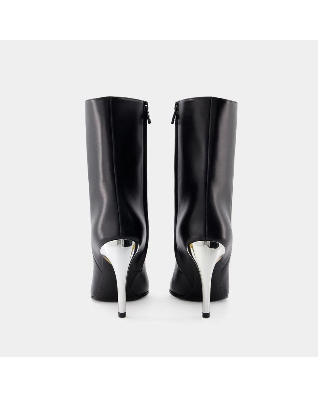 McQueen Black Seal Ankle Boots