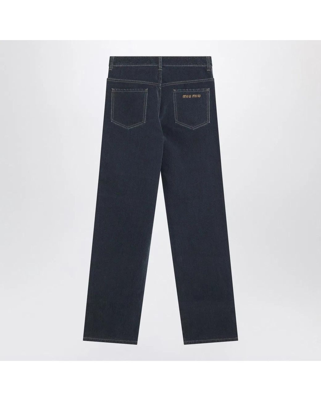 Miu Miu Blue Denim Pants