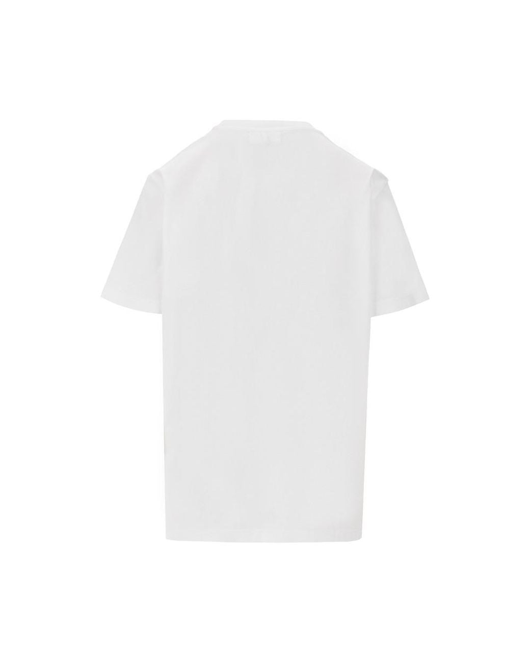 Ganni White Cotton T-Shirt With Strawberry Print