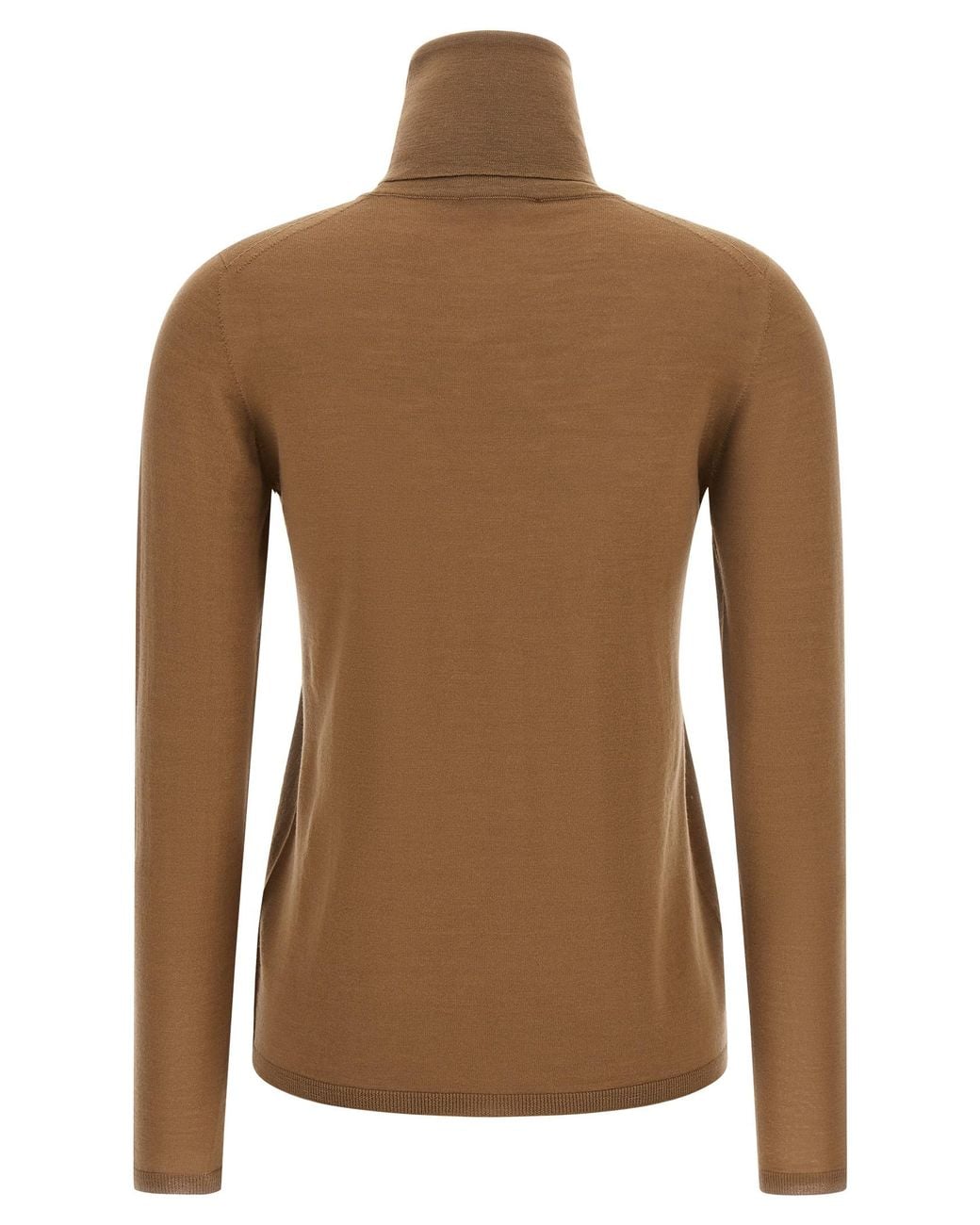 Max Mara Brown 'Saluto' Turtleneck Sweater