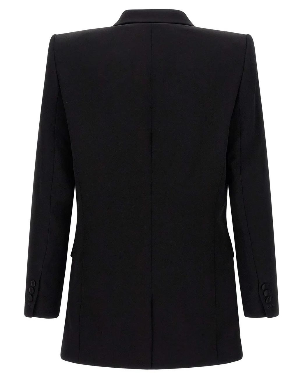 Balmain Black Leaf Embroidery Blazer for men