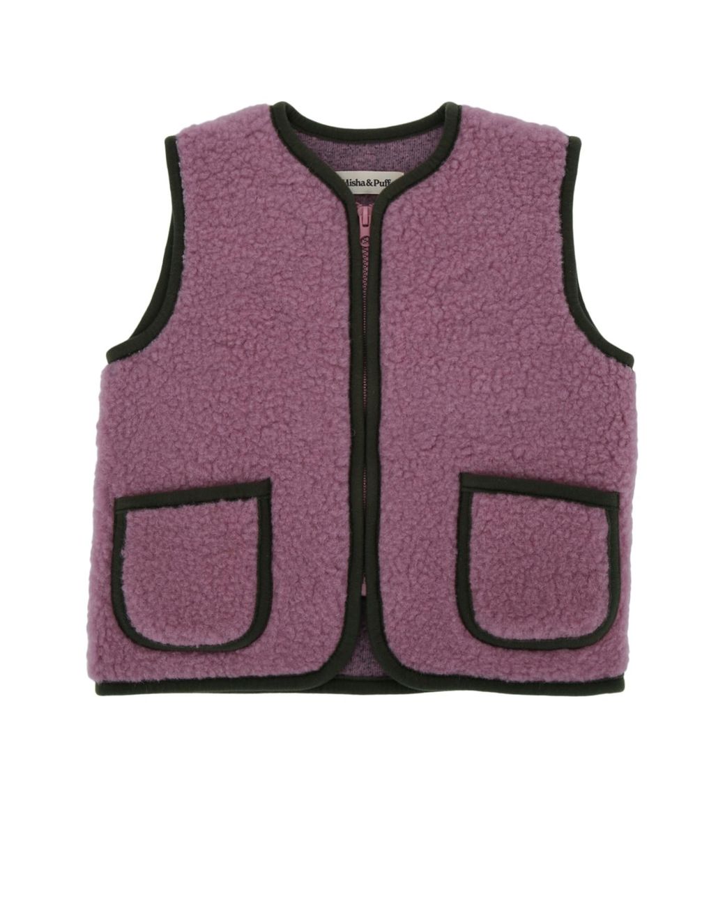 MISHA&PUFF Purple Pepitko Vest