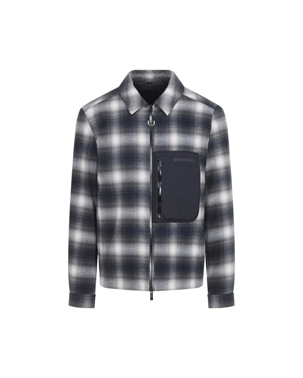 Moncler Gray Cornisello Shirt Jacket for men