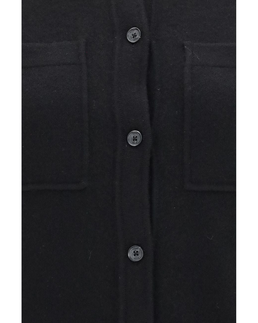 Totême Black Cashmere Shirt