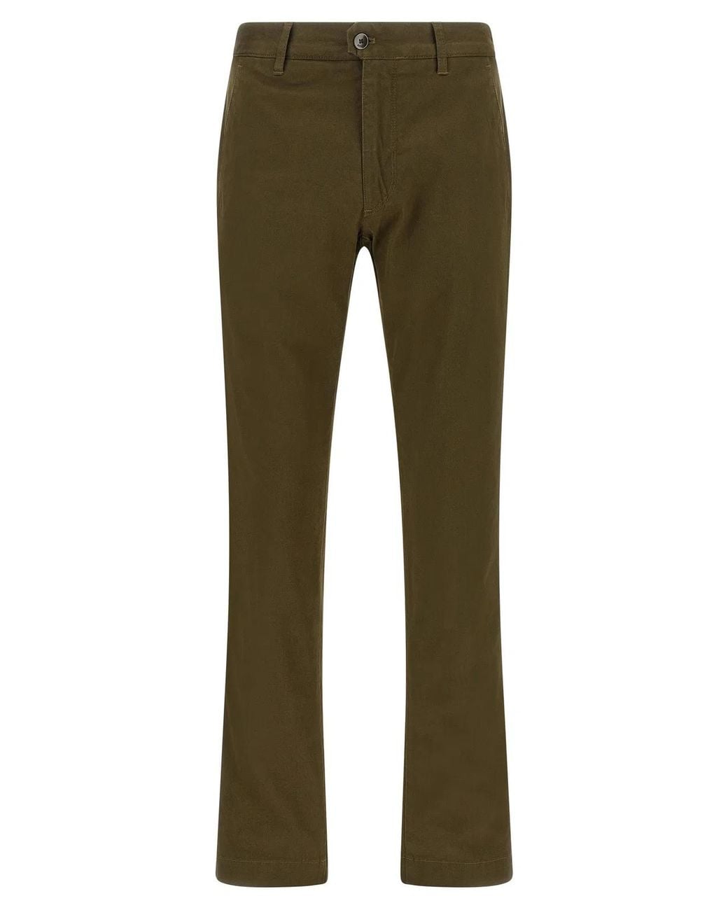 Incotex Green Cotton Trousers for men