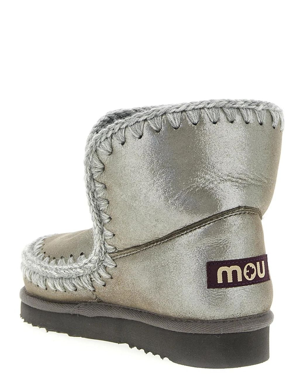 Mou Gray 'Eskimo 18' Ankle Boots