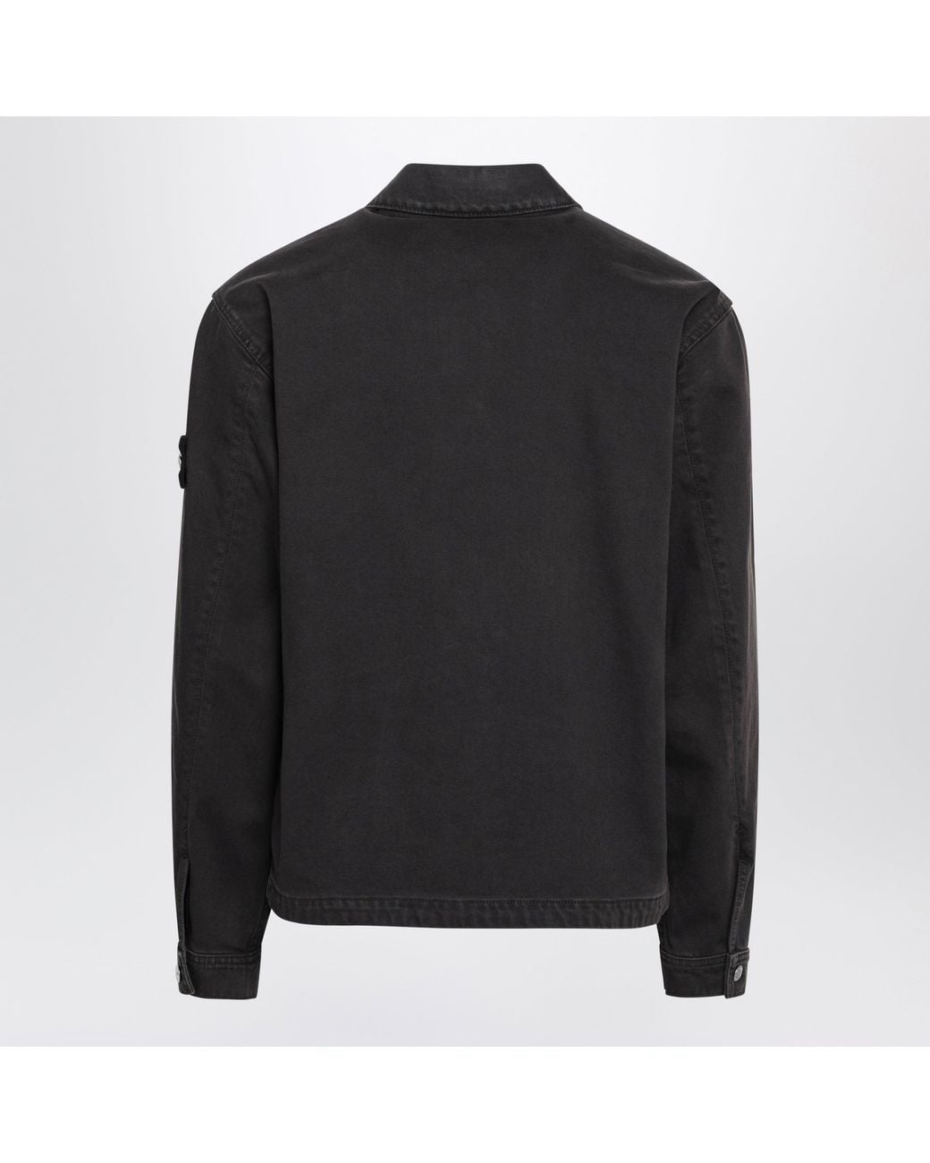 Stone Island Black Dark Lightweight Denim Coach Jacket for men