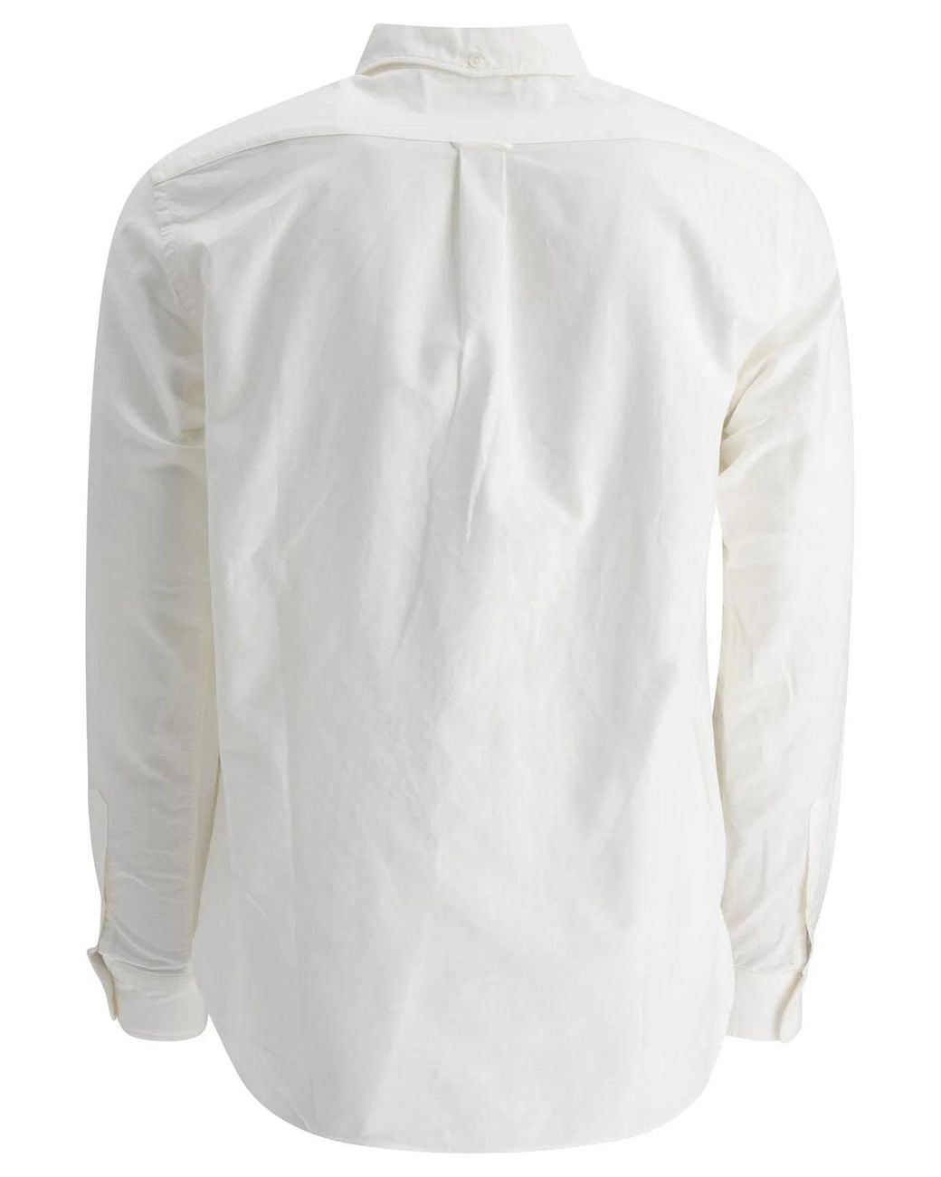 Beams Plus White "Bd Oxford" Shirt for men