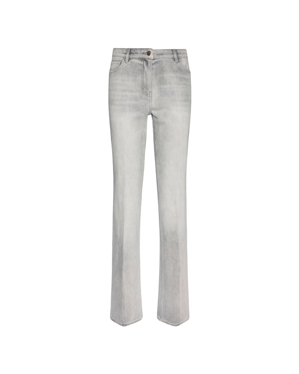 Elena Miro Gray "Florence" Flared Jeans