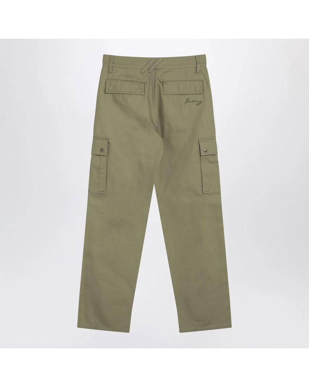 Burberry Green Khaki Cargo Pants for men