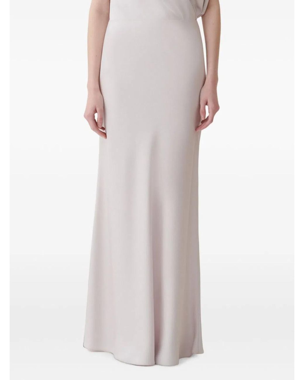 Fabiana Filippi White Long Skirt