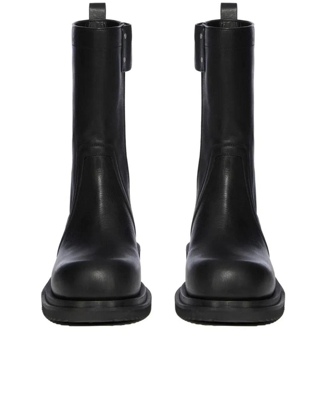 Rick Owens Black Leather Creeper Gabe Boots for men