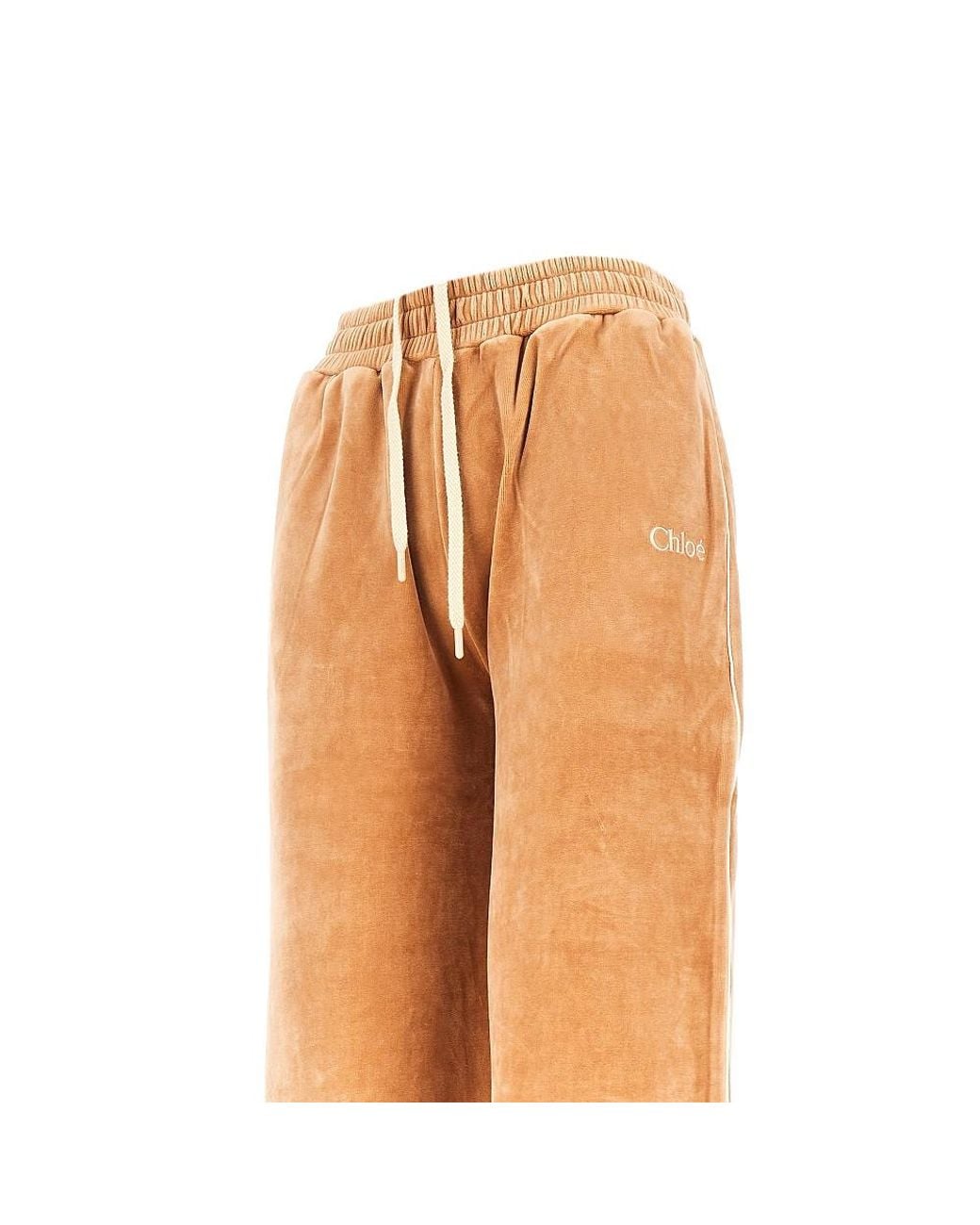 Chloé Pink Velvet Sporty Pants