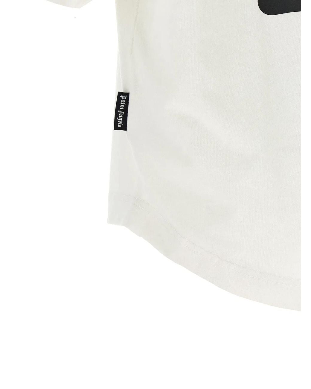 Palm Angels White Crew Neck T-Shirt for men