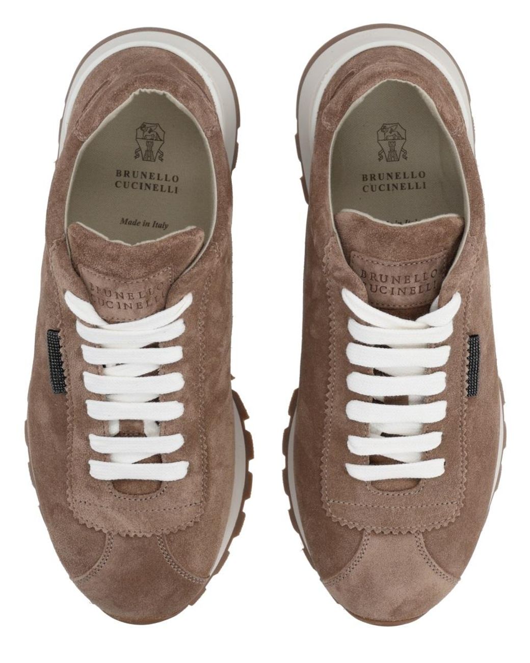 Brunello Cucinelli Brown Suede Sneaker