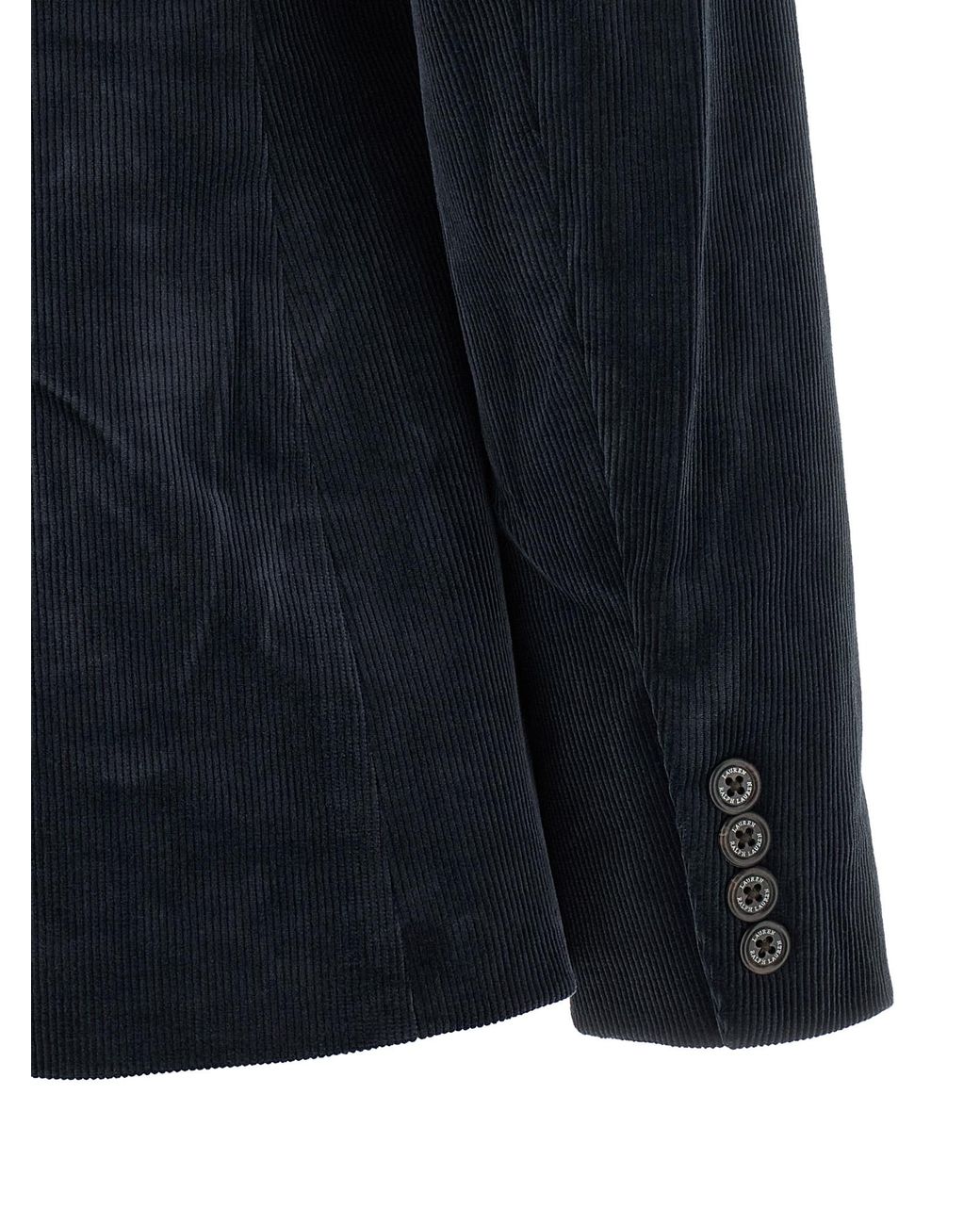 Ralph Lauren Blue Metal Wire Embroidery Blazer
