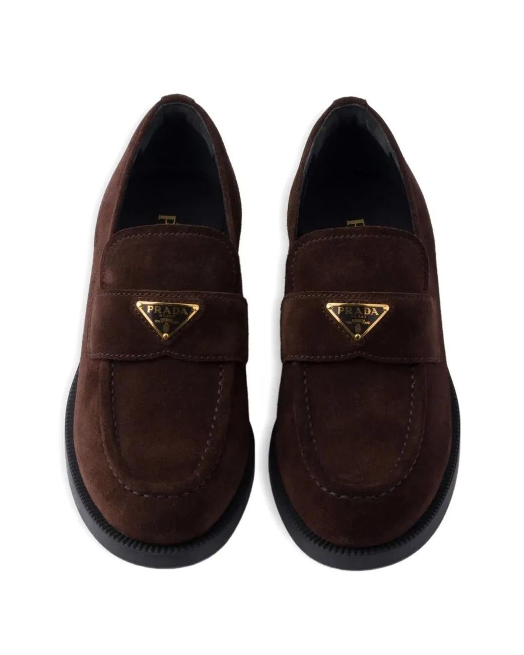 Prada Brown Loafer Leder