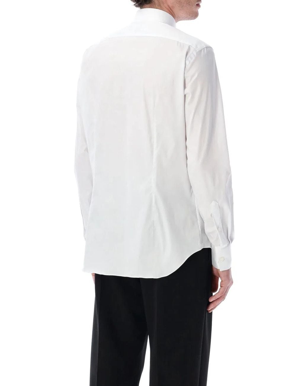 Xacus White Cotton Poplin Sartorial Shirt for men