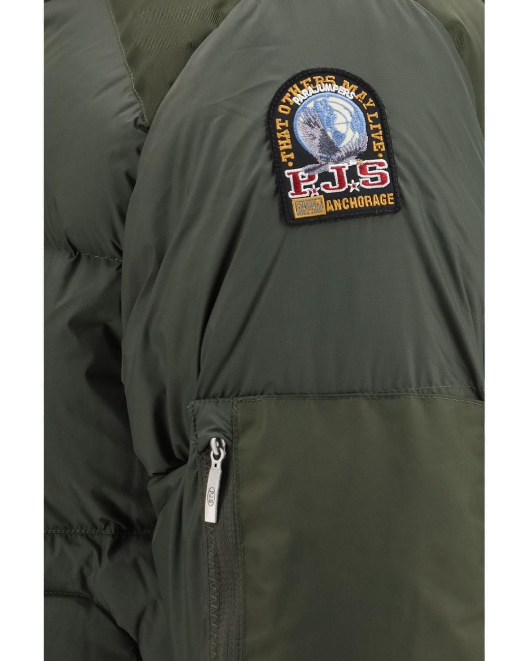 Parajumpers Green Tyrik Hooded Down Jacket for men