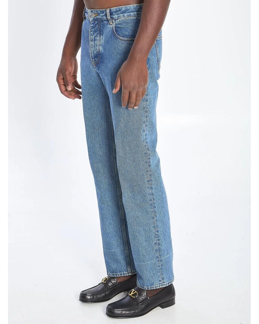 Valentino Garavani Blue Chez Denim Pants for men