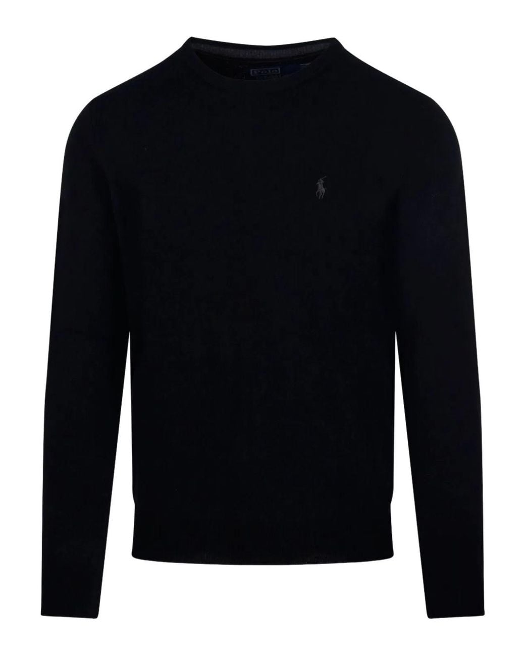 Ralph Lauren Blue Wool Crewneck Sweater for men