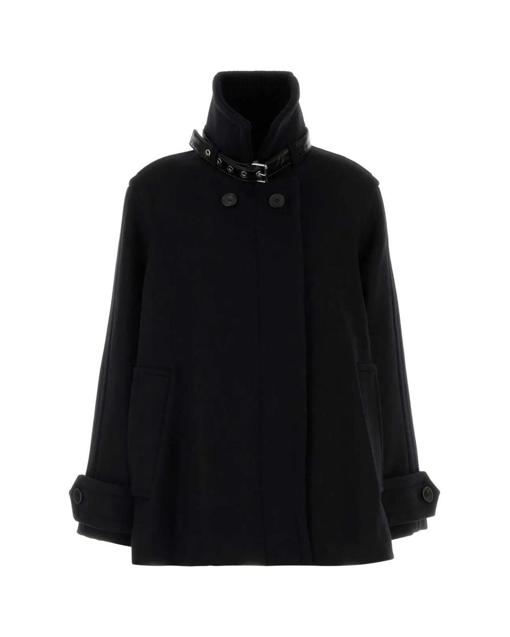 Lanvin Black Wool Coat