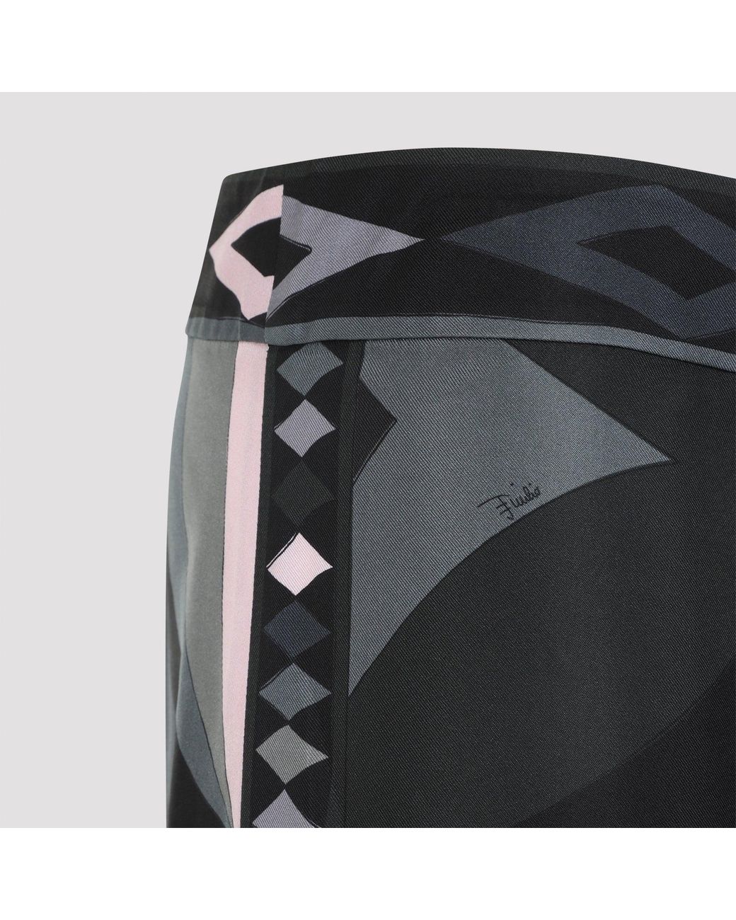 Emilio Pucci Blue Pants With Necklace Print