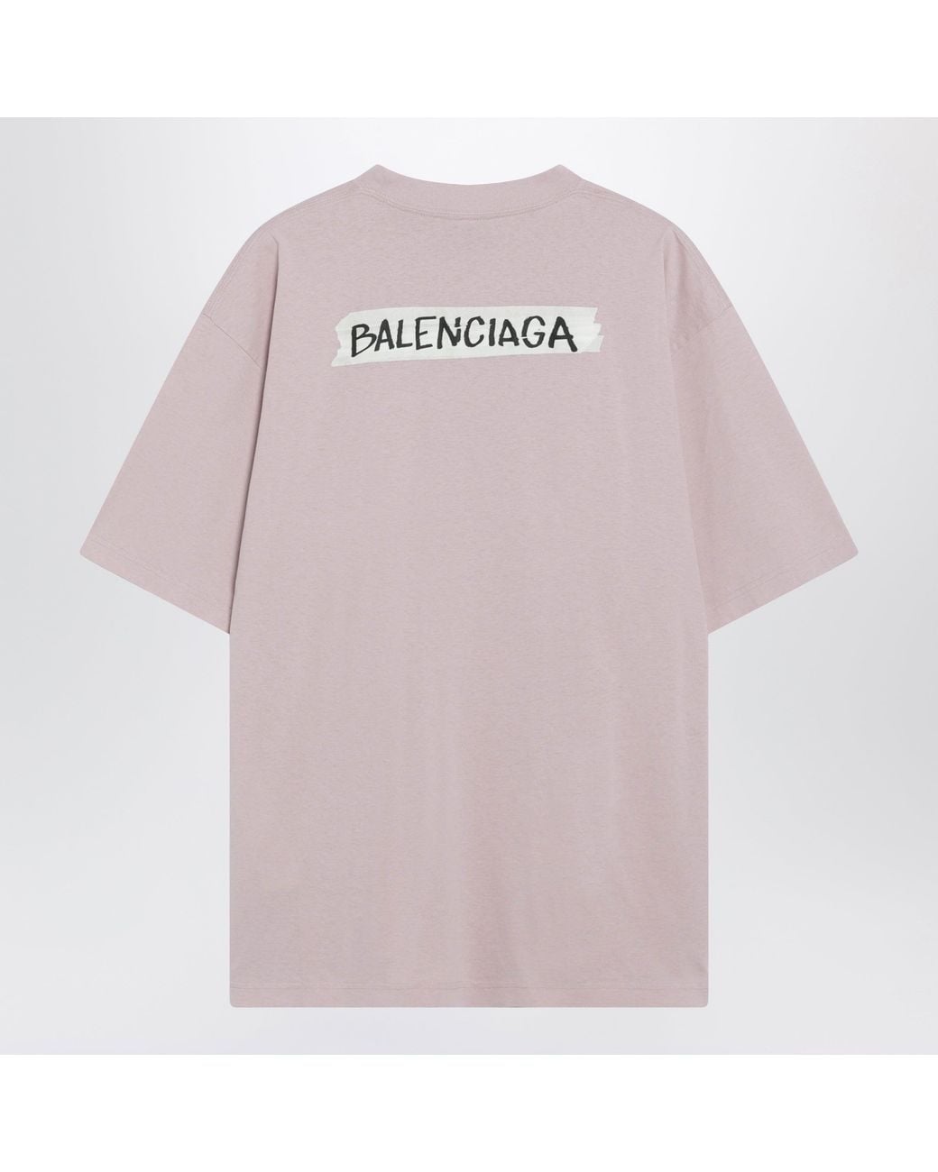 Balenciaga Pink Masking Tape T-Shirt