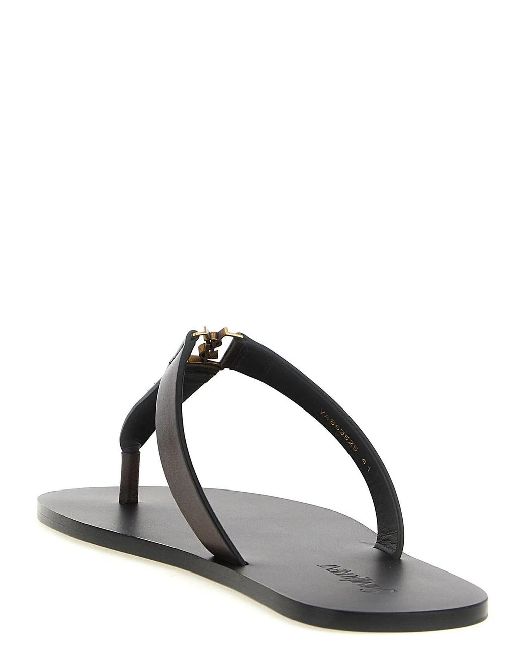 Saint Laurent Black 'Babylone' Sandals for men