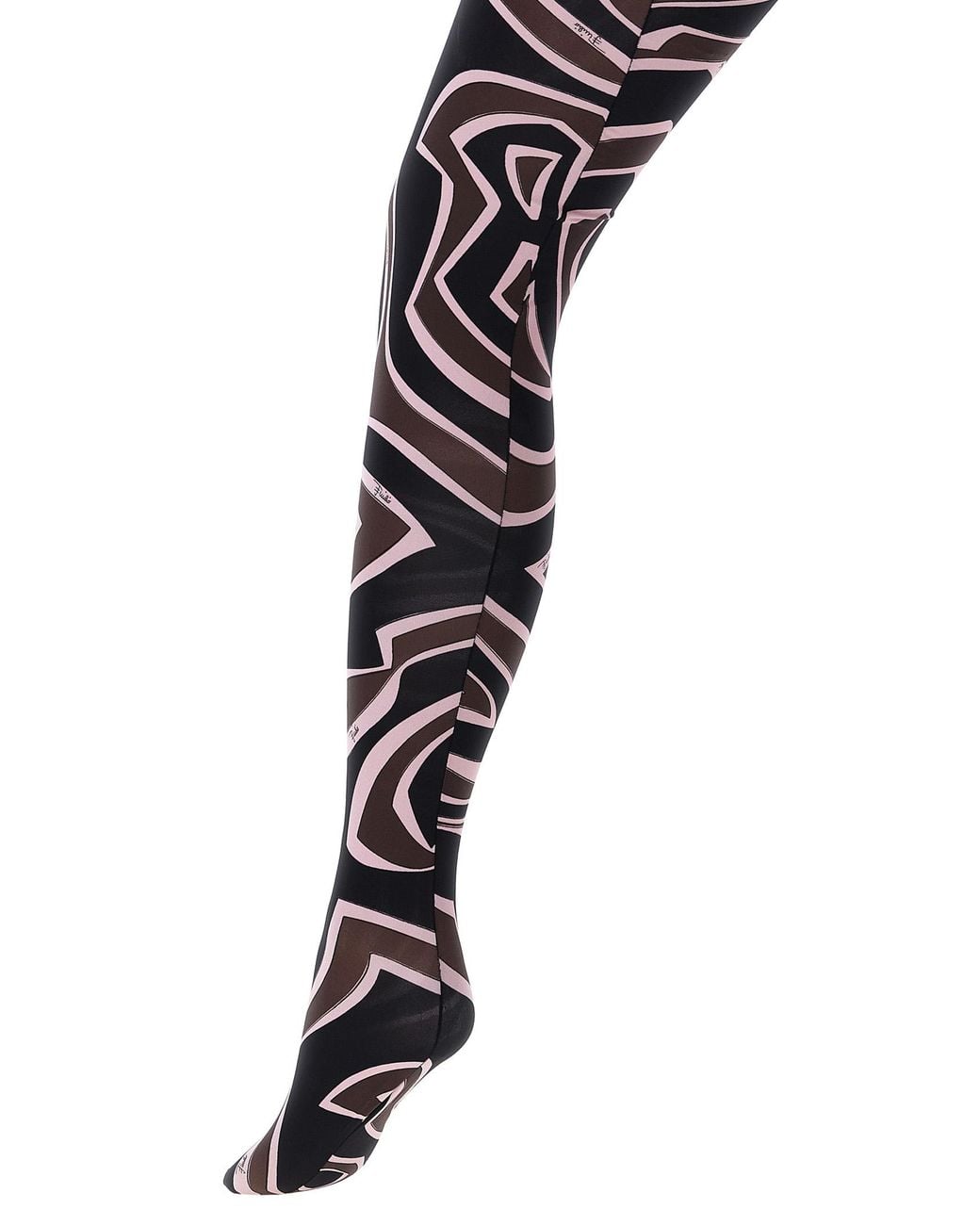 Emilio Pucci Black 'Labirinto' Tights