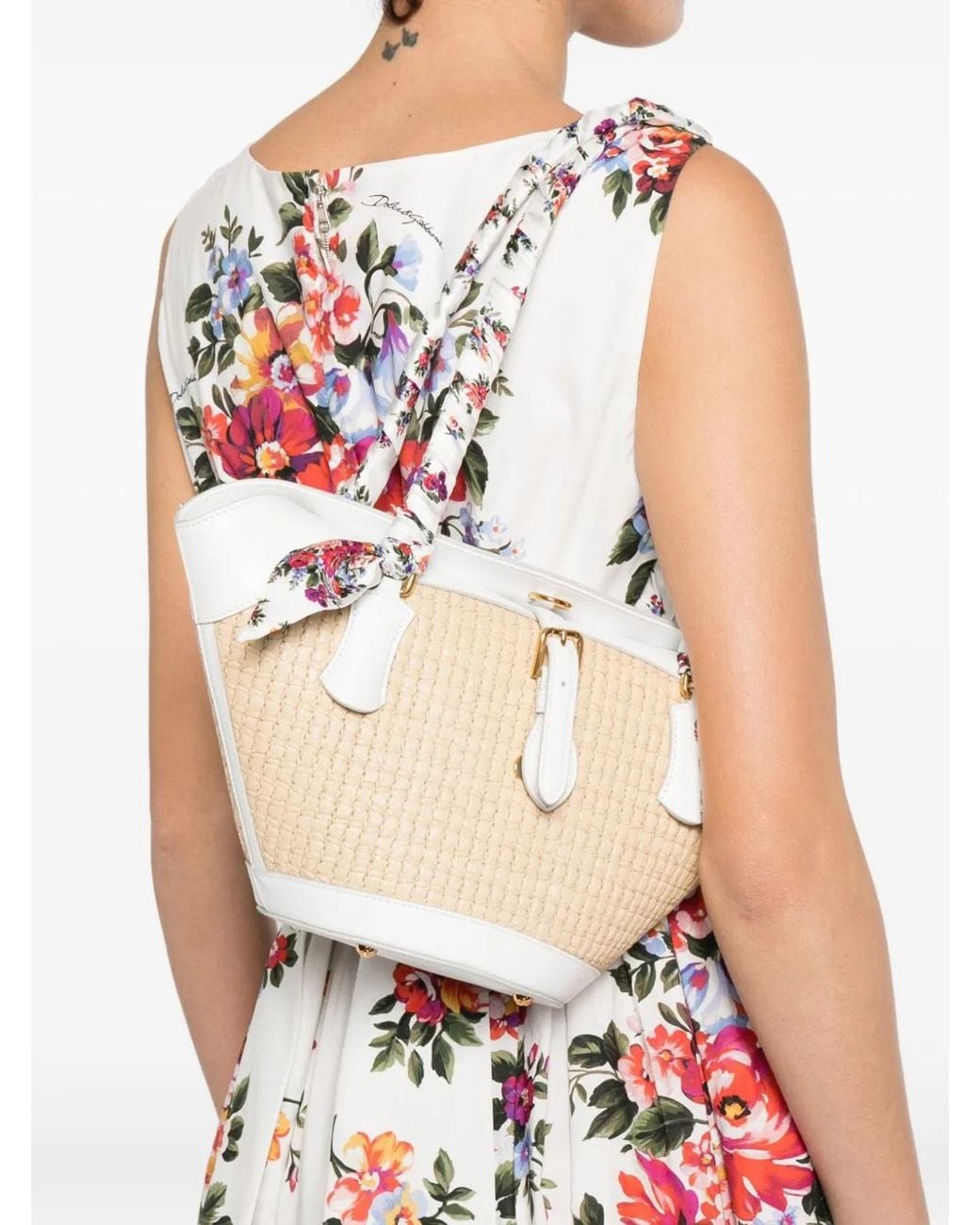 Dolce & Gabbana White Dolce & Gabbana Capri Coffa Bag