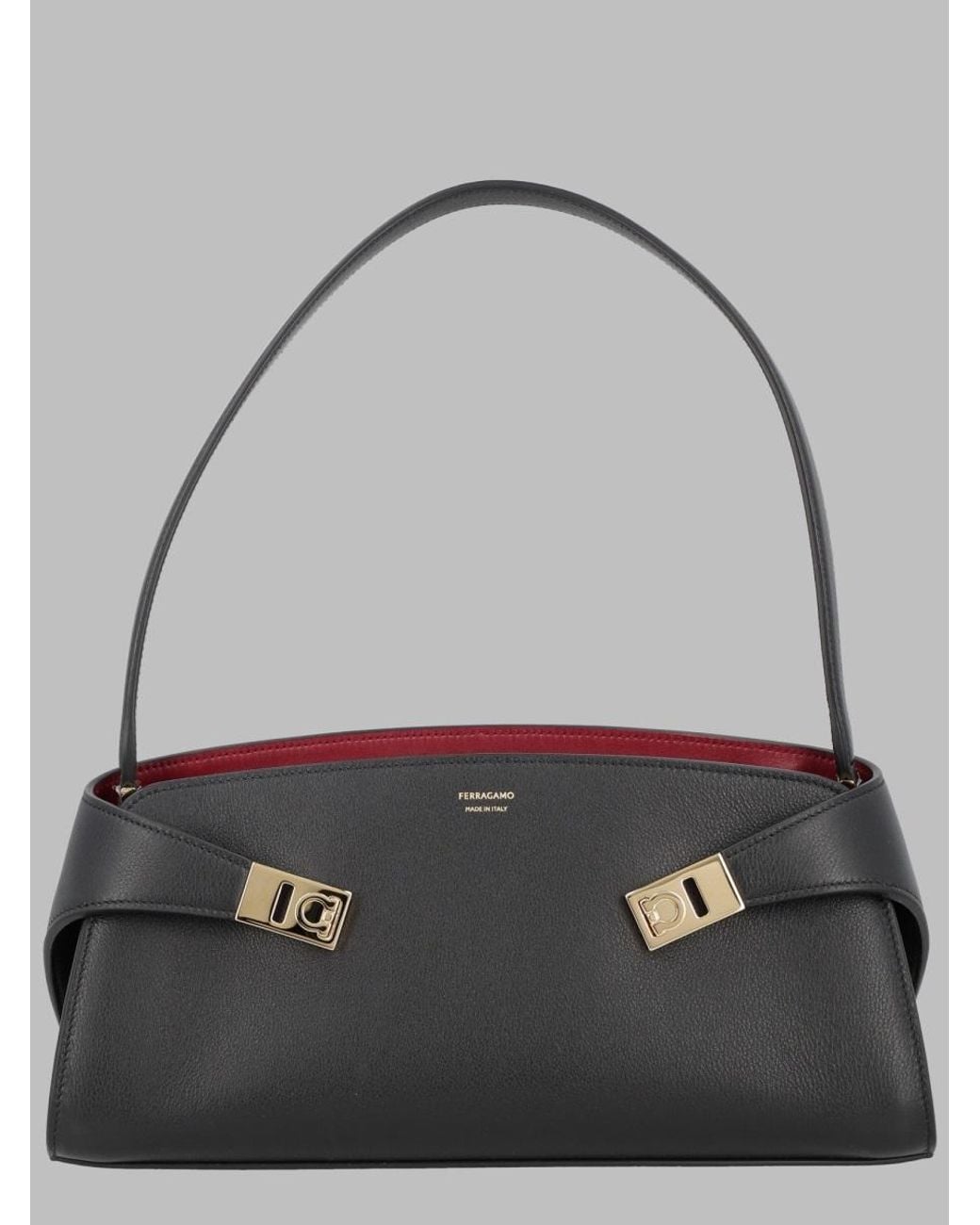 Ferragamo Gray Borsa "Hug East-West"