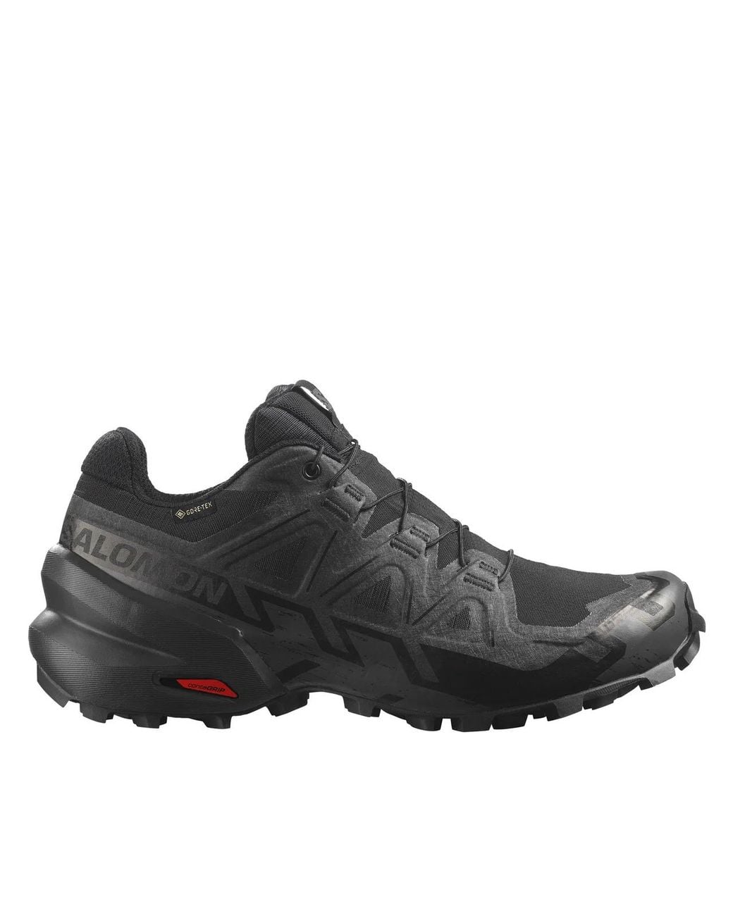 Salomon Black Low-Profile Trail Running Sneakers With Enhanced Grip