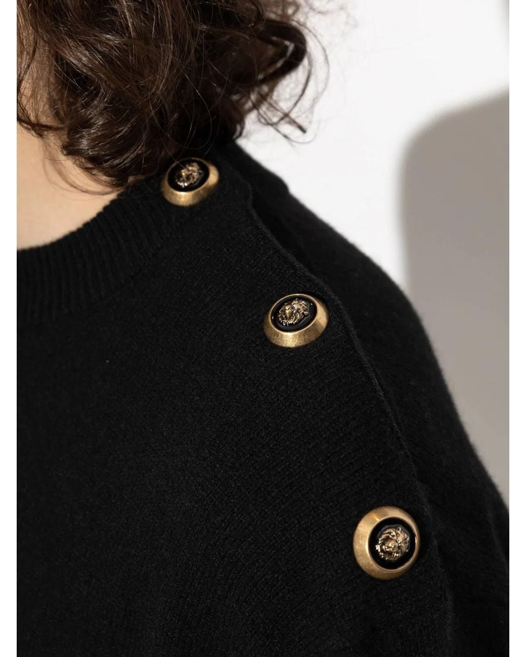 Balmain Black Classic Sweater for men