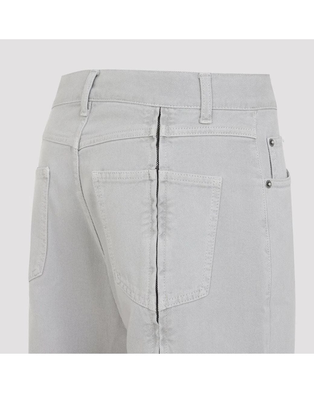 Phoebe Philo Gray Early Zip Jeans