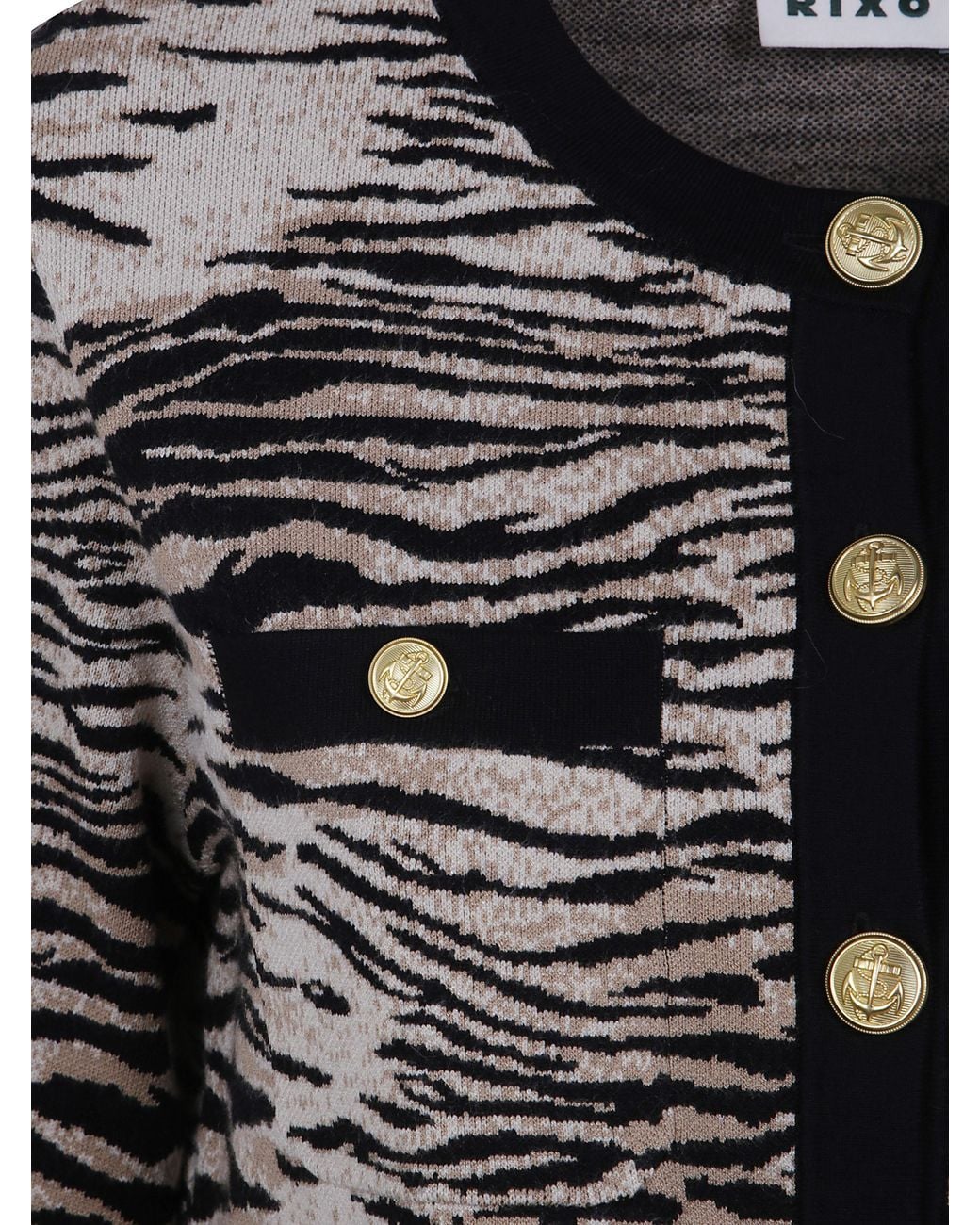 Rixo Black "Raylene" Cardigan