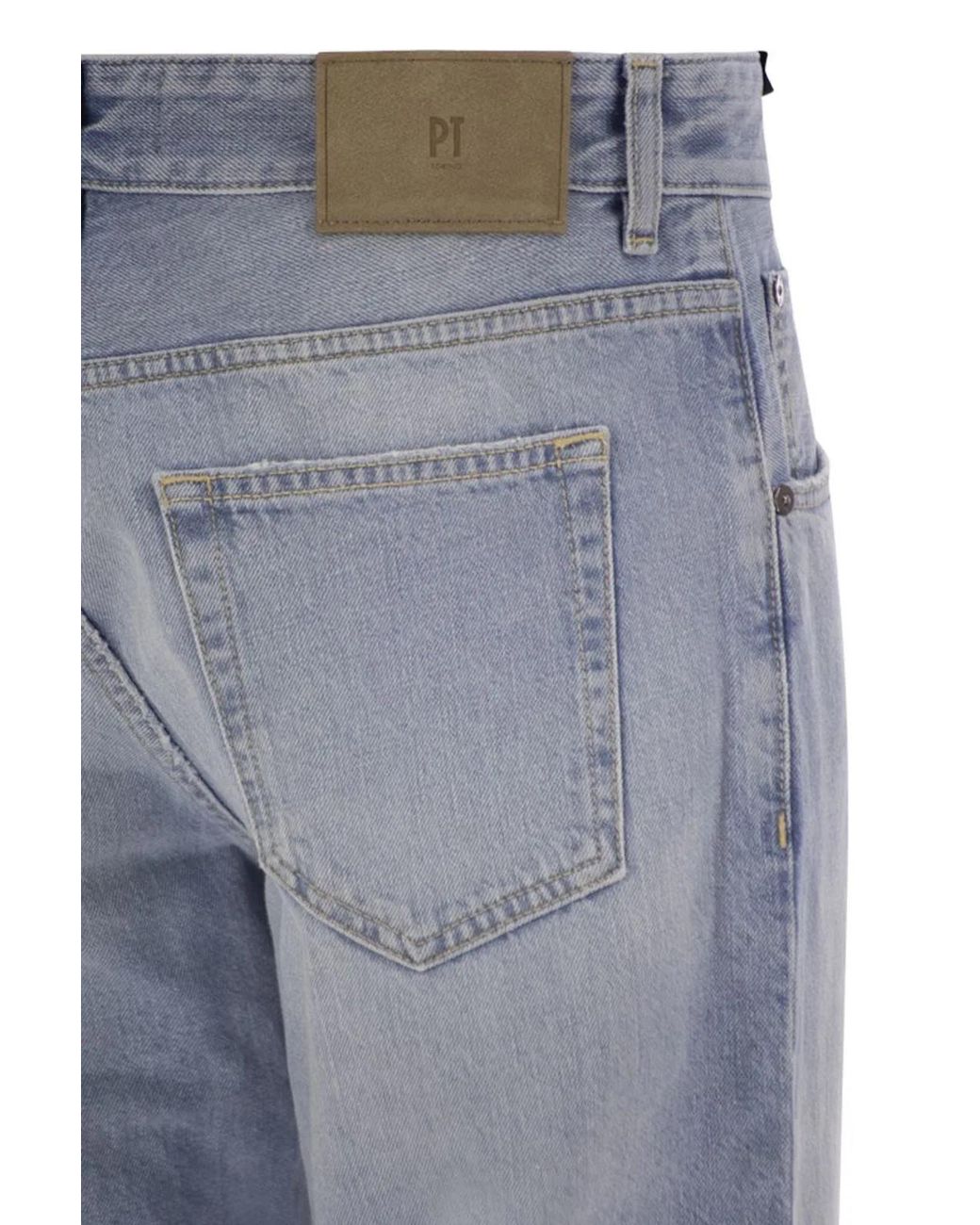 PT Torino Blue Rebel- Straight-Leg Jeans for men