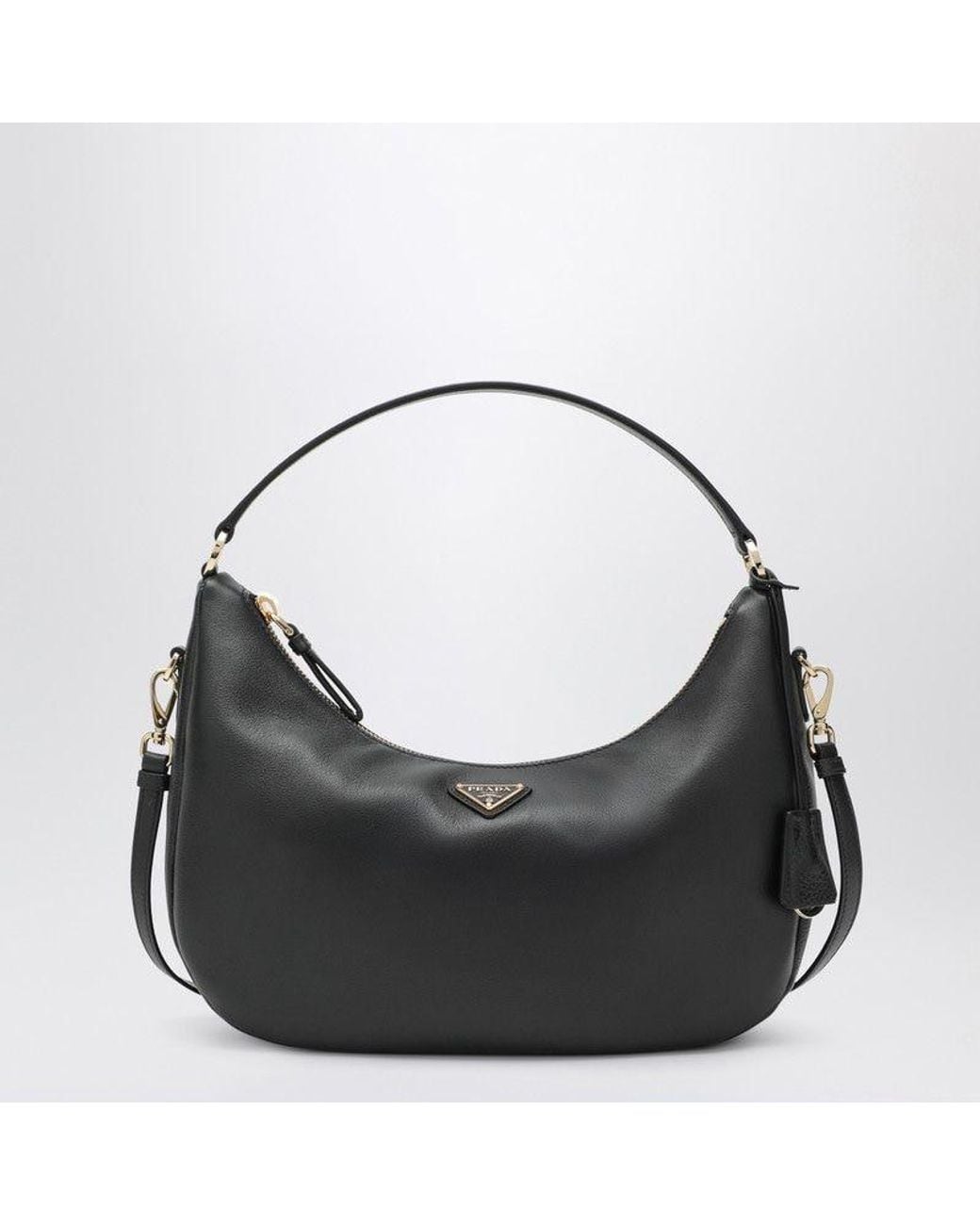 Prada Black Leather Shoulder Bag