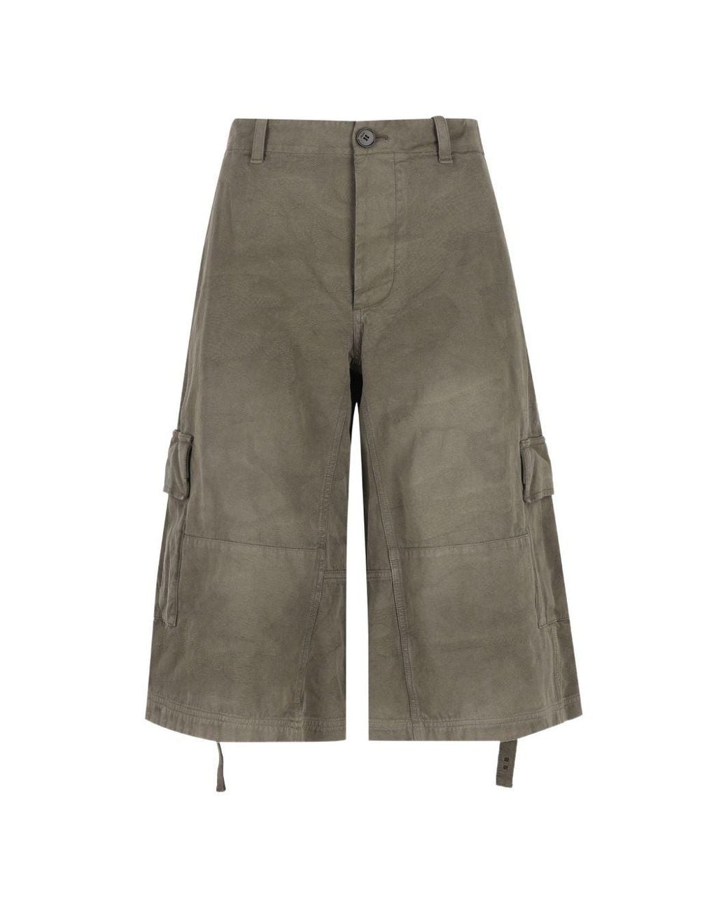 Fendi Gray Cotton Shorts