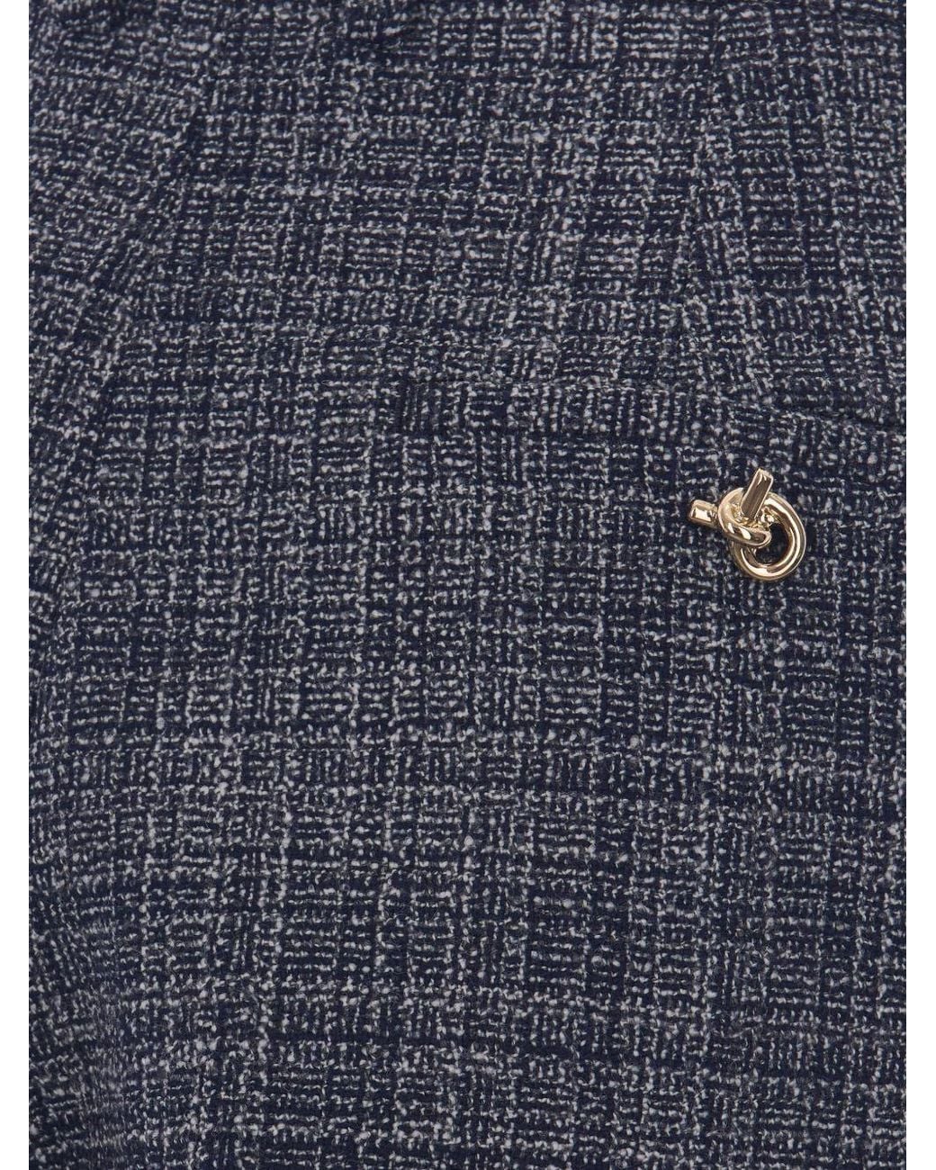 Fabiana Filippi Blue Virgin Wool Trousers