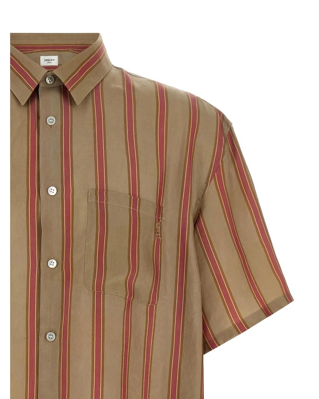 Saint Laurent Brown 'Cassandre' Shirt for men