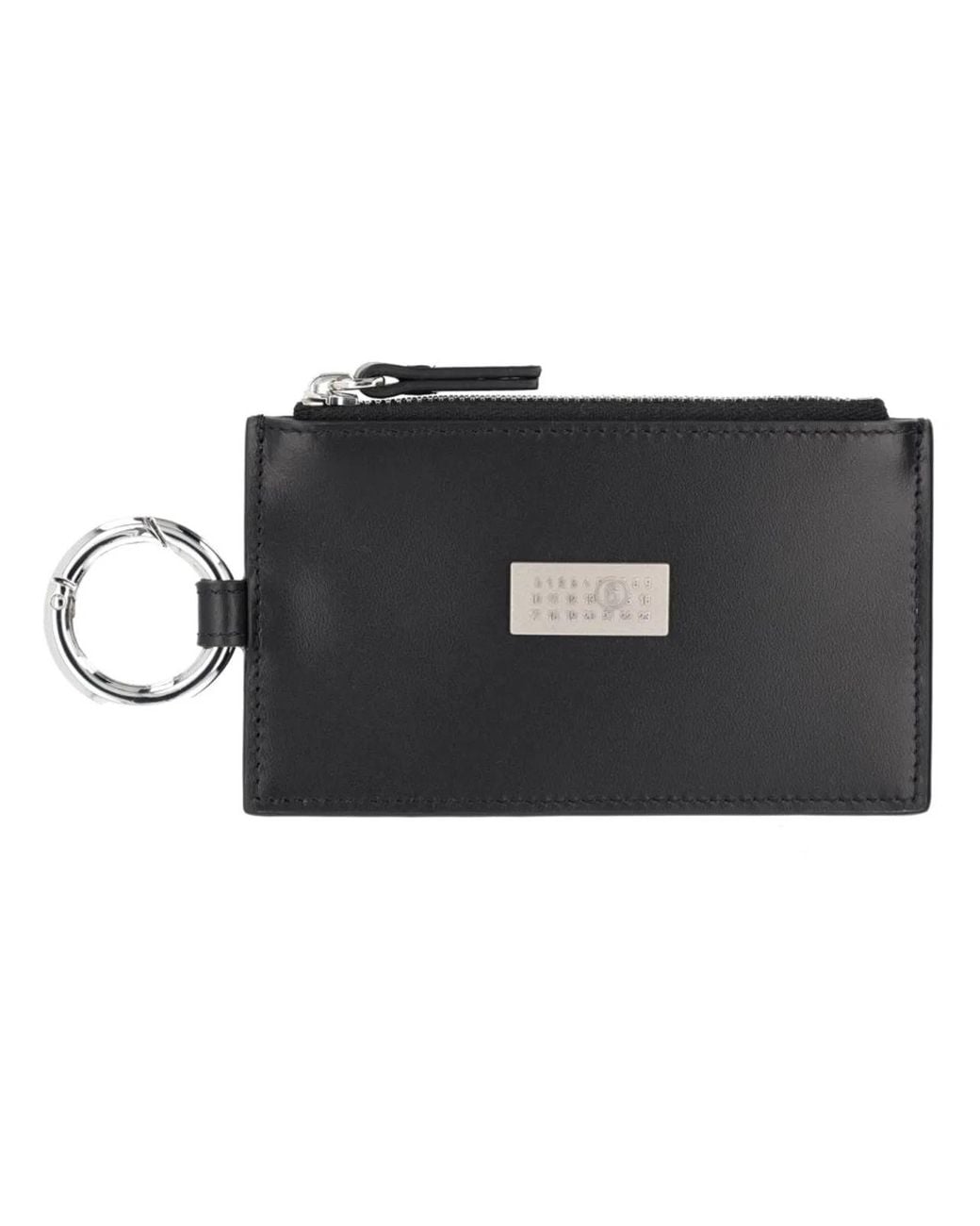 MM6 by Maison Margiela Black Zippered Card Holder