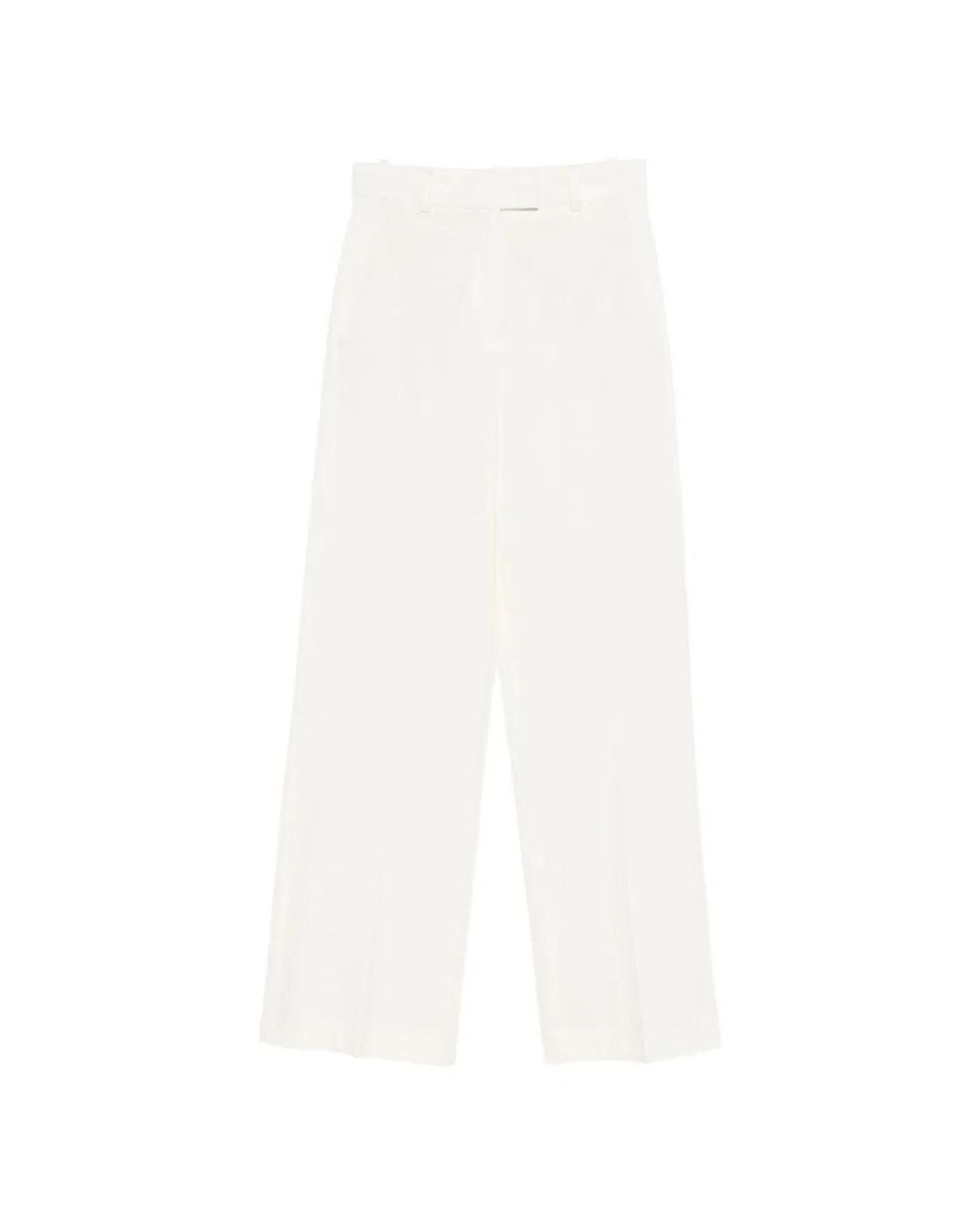 Circolo 1901 White Cotton Trousers
