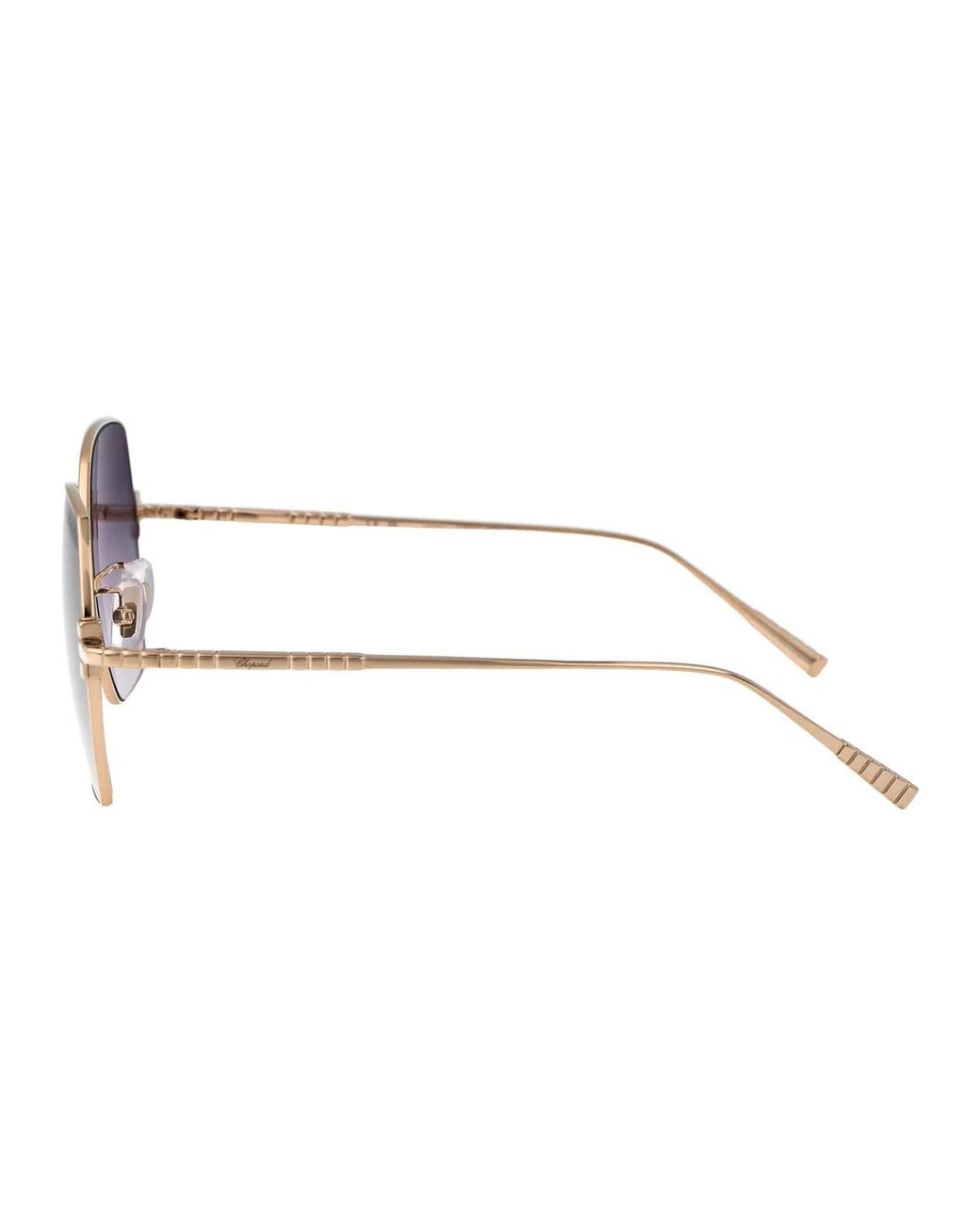 Chopard Metallic Titanium Sunglasses