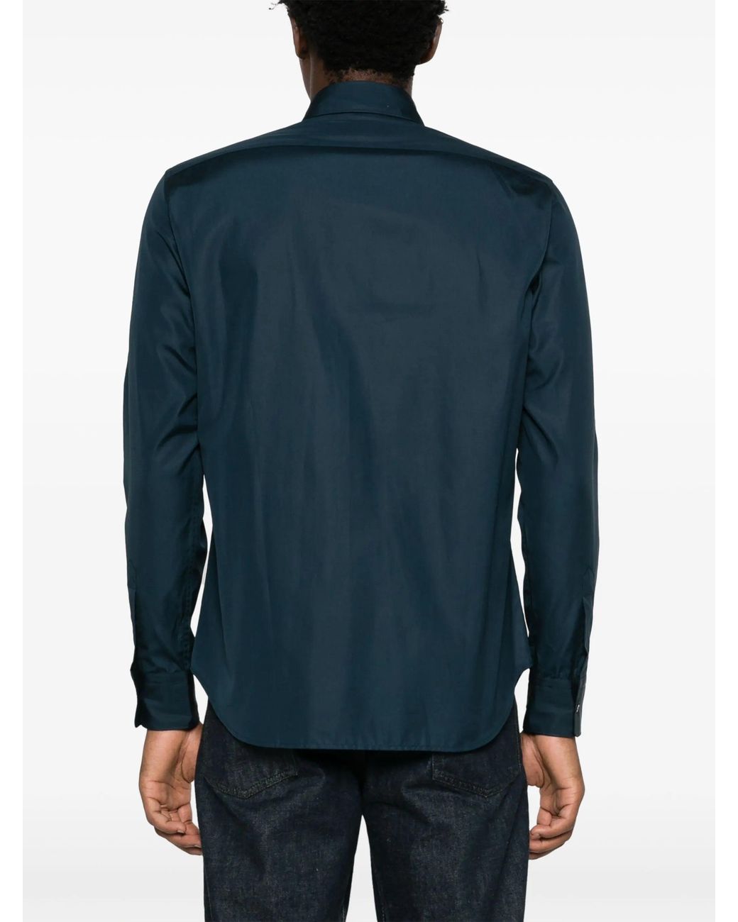 Aspesi Blue Cotton Sedici Shirt for men