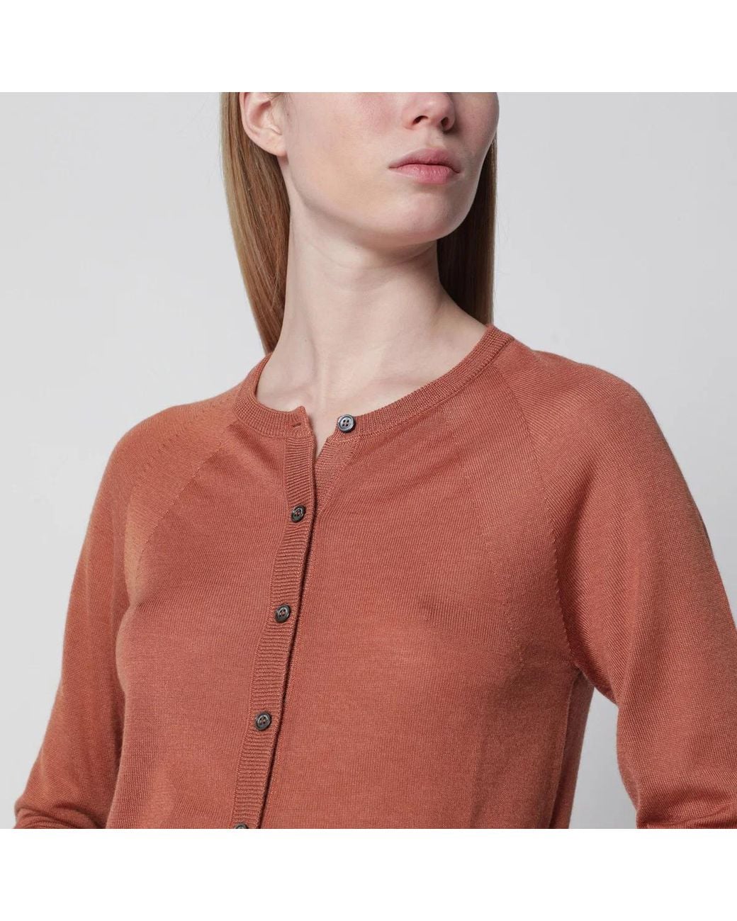 Roberto Collina Brickcolored Cardigan